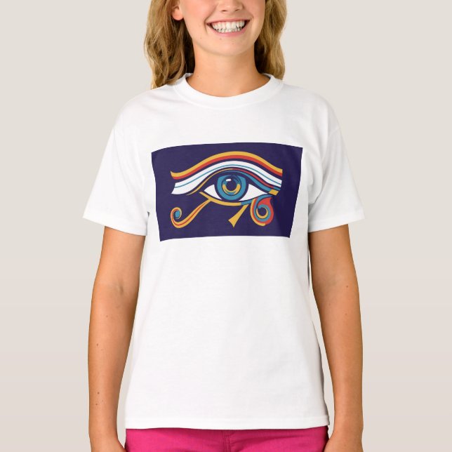  Eye of Horus Princess Tee – Girls' Protective Egy (Framsida)