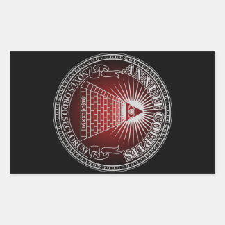 Eye of Providence 4 Rektangulärt Klistermärke