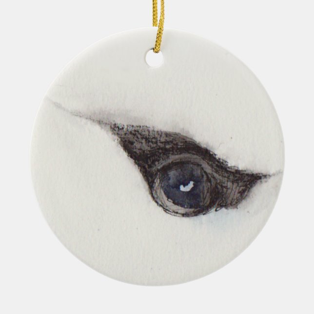 Eye of the Albatross – Gaze Collection Julgransprydnad Keramik (Framsidan)