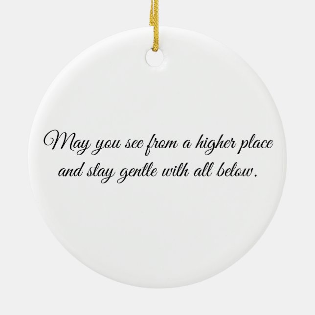 Eye of the Giraffe – Gaze Collection Julgransprydnad Keramik (Baksidan)