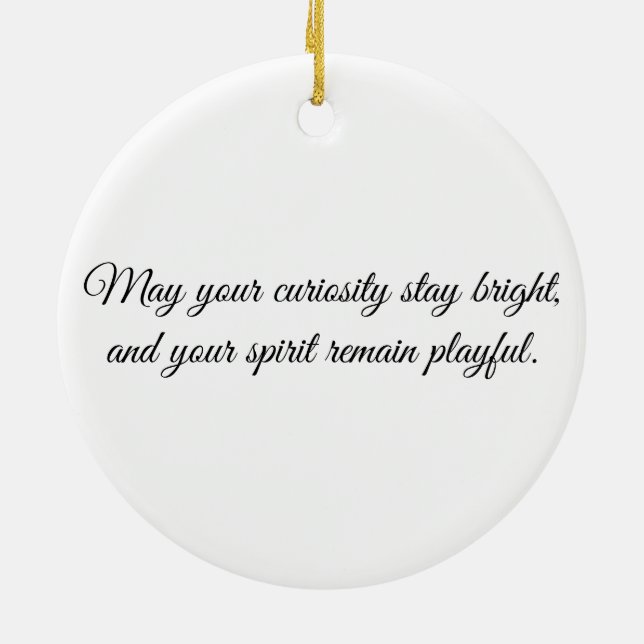 Eye of the Monkey – Gaze Collection Julgransprydnad Keramik (Baksidan)