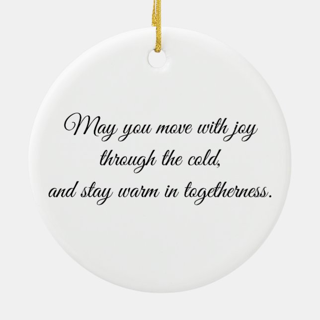 Eye of the Penguin – Gaze Collection Julgransprydnad Keramik (Baksidan)