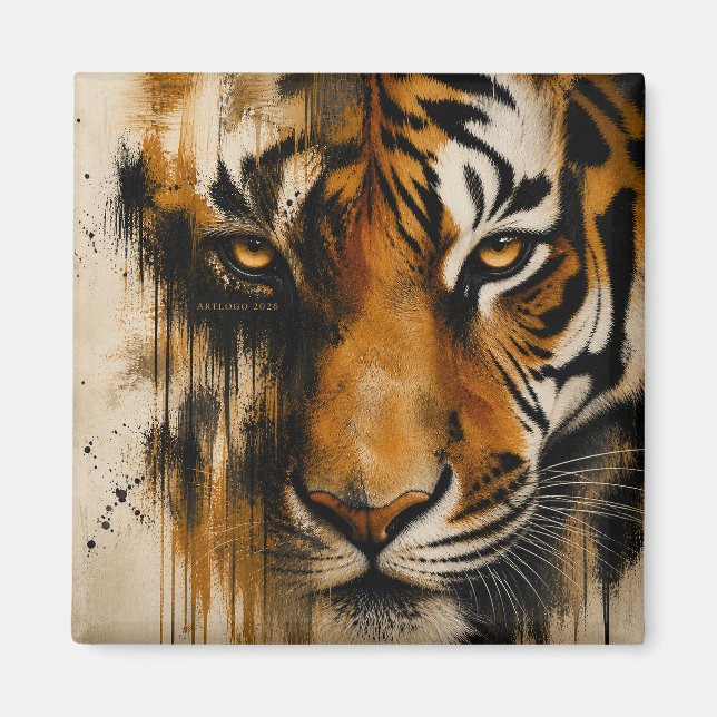 Eye Of The Tiger Artt-logotyp 2026 Magnet (Framsidan)