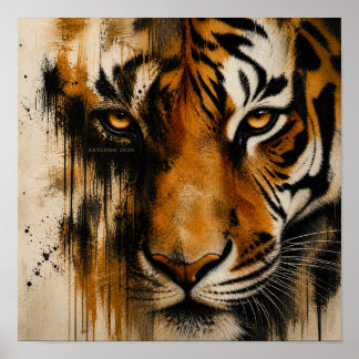 Eye Of The Tiger Av Art Logo 2026 Affisch