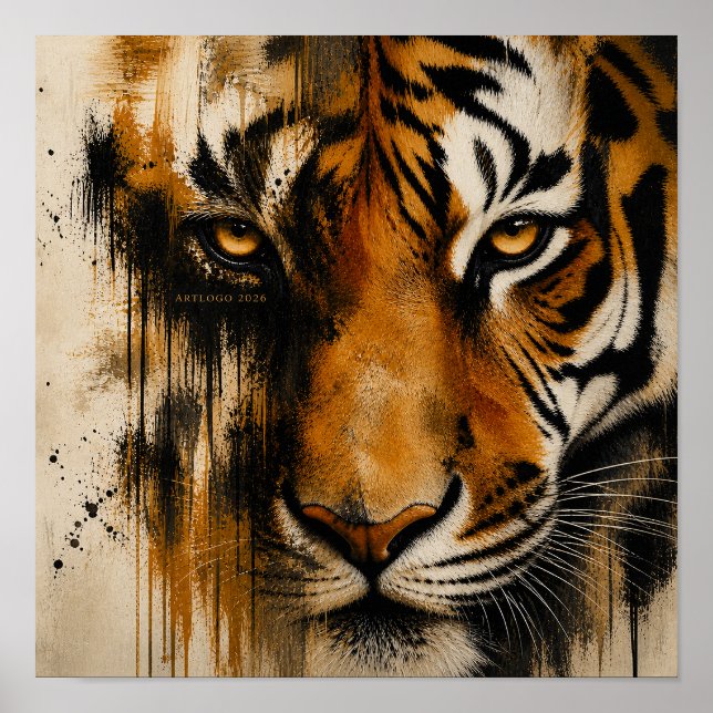 Eye Of The Tiger Av Art Logo 2026 Affisch (Framsidan)