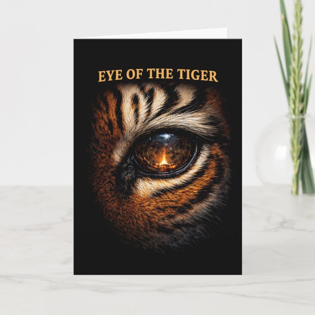 Eye of the Tiger Helgkort (Framsida)