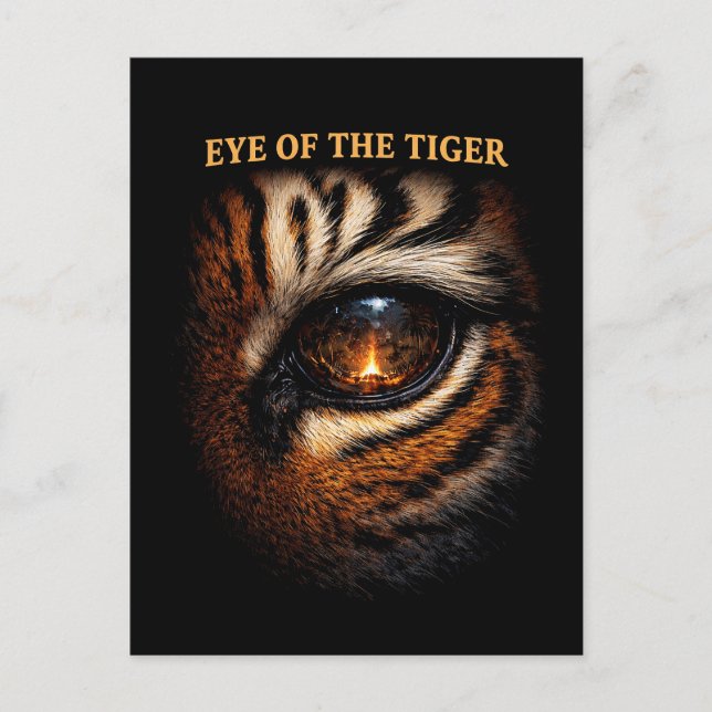 Eye of the Tiger Vykort (Framsida)