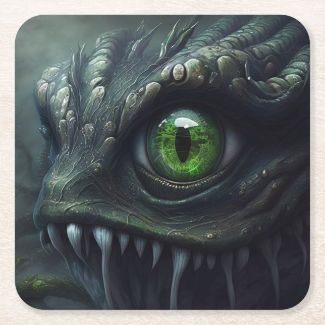 Eye Underlägg Papper Kvadrat (Framsidan)