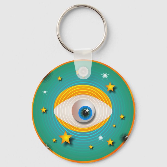 Eyeball Abstrakt Nyckelring (Framsida)