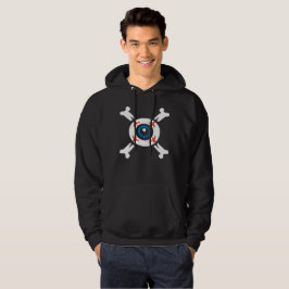 Eyeball and-Crossbone för mörk shirts Hoodie