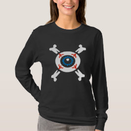 Eyeball and-Crossbone för mörk shirts T Shirt