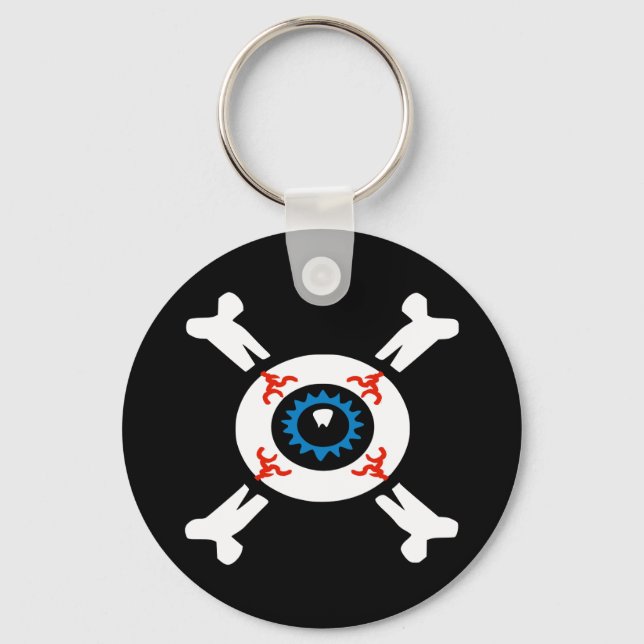 Eyeball and Crossbone Nyckelring (Framsida)