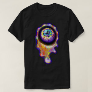 Eyeball Gråtande Rainbow Tårar Graffiti Paint Drip T Shirt