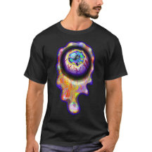 Eyeball Gråtande Rainbow Tårar Graffiti Paint Drip