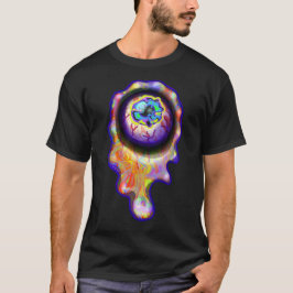 Eyeball Gråtande Rainbow Tårar Graffiti Paint Drip T Shirt