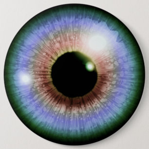 Eyeball med flera färgader knapp