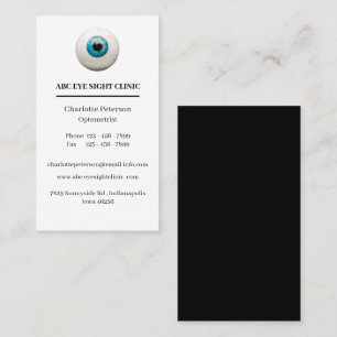 Eyeball Oftalmolog - Optometrist Visitkort