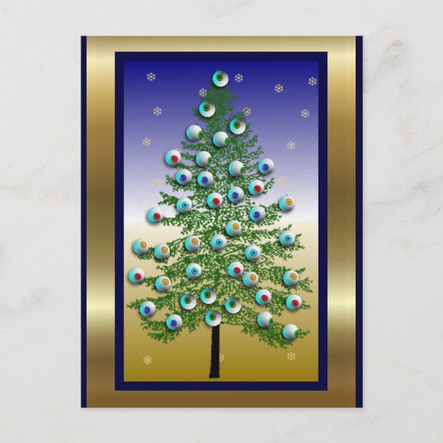 Eyeball Träd Vykort (Framsida)