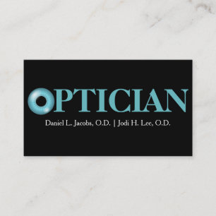 EyeBall Vision Clinical Doktor Optician Business Visitkort