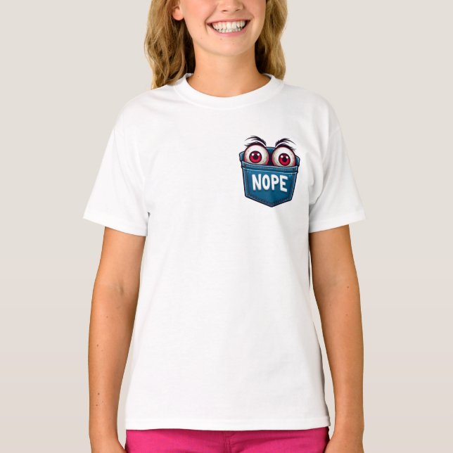 Eyeballs onm pocket t shirt (Framsida)