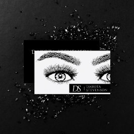 Eyebrow Artist Professionell | Svartvit Visitkort