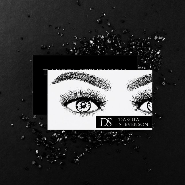 Eyebrow Artist Professionell | Svartvit Visitkort (Skapare uppladdad)