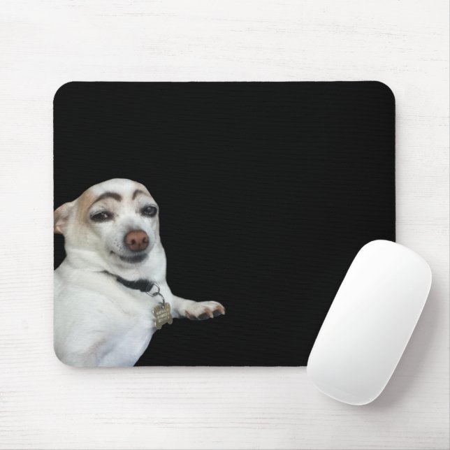 Eyebrow Hund Mouse Pad Musmatta (Med mus)