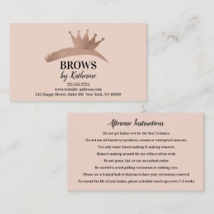 Eyebrow Micorblade Logotyp Eftervård Ro Logotyp Ro Visitkort