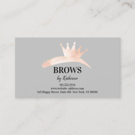Eyebrow Micorblading Logotyp Aftercare Instruction Visitkort