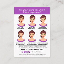 Eyebrow Microblading After Care What to Expect App Visitkort