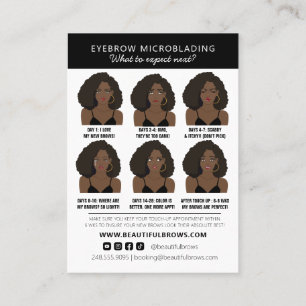 Eyebrow Microblading Aftercare Instructions Visitkort