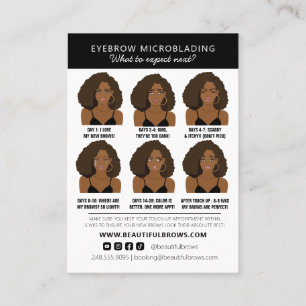 Eyebrow Microblading Aftercare Instructions Visitkort