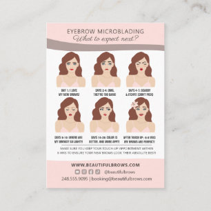 Eyebrow Microblading Aftercare & Möte Busin Visitkort