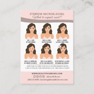 Eyebrow Microblading Aftercare & Möte Visitkort