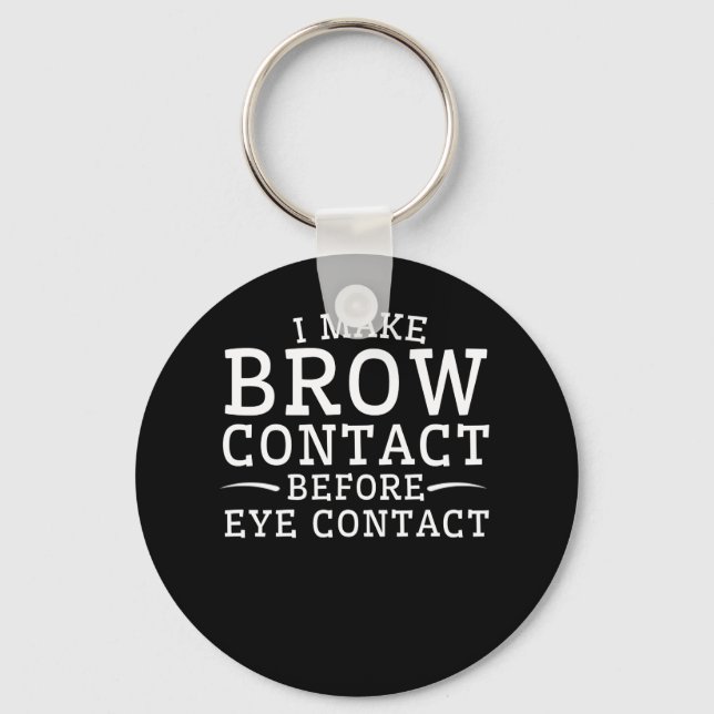Eyebrow Microblading make Brow Contact Nyckelring (Framsida)