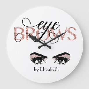 Eyebrow Microblading Tinting Waxing Ro Guld Öga Stor Klocka