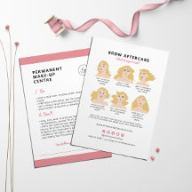 Eyebrow Permanent makeup Aftercare Instructions