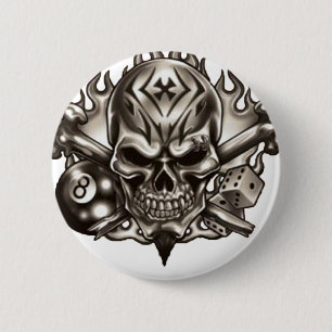 Eyebrow Ring Skull Knapp