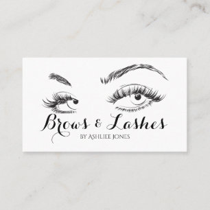 Eyebrows & Eyelash Extensions Salon Visitkort