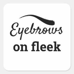 Eyebrows on Fleek Trendig Flawless Styled, ZFJ Fyrkantigt Klistermärke