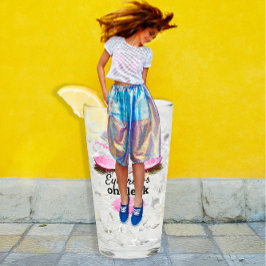 Eyebrows på Fleek Anpassningsbar Funny Kiss Läppar Glaskopp