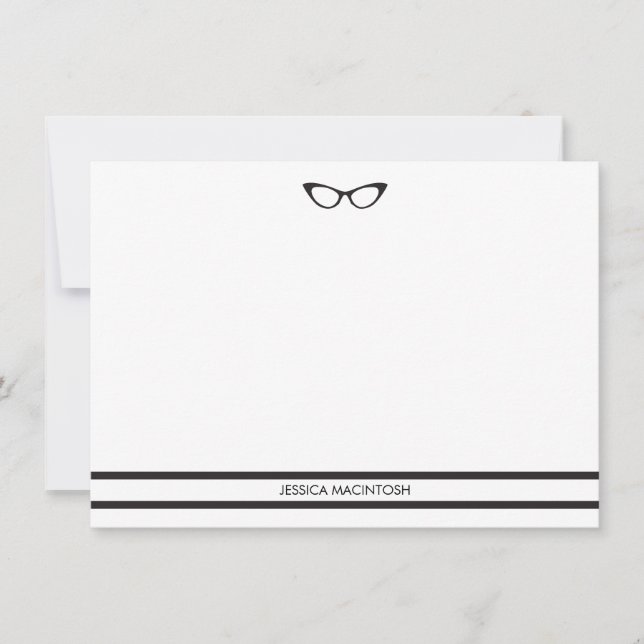 Eyeglass Note Cards Anteckningskort (Framsida)