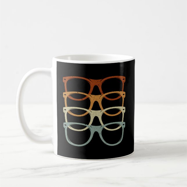 Eyeglass Optician Öga Doktor Ophthalmology Optomet Kaffemugg (Vänster)
