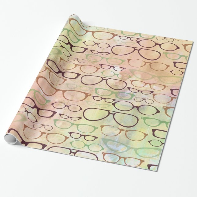 Eyeglass Ramar Wrapping Papper Presentpapper (Utrullad)