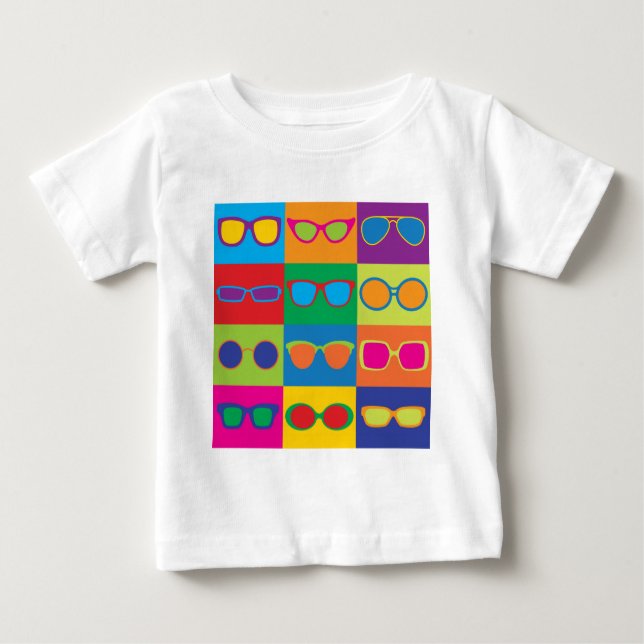 Eyeglasses Checkerboard T Shirt (Framsida)