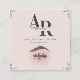 Eyelash-Affärskort Fyrkantigt Visitkort