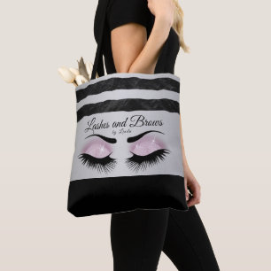 Eyelash and Brows - Söt Rosa Glitter Tygkasse