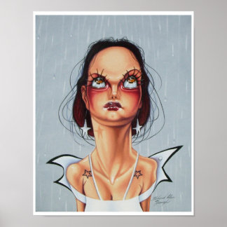 Eyelash and Earrings Poster