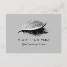 Eyelash Beauty Glitter Makeup Gift Certificate