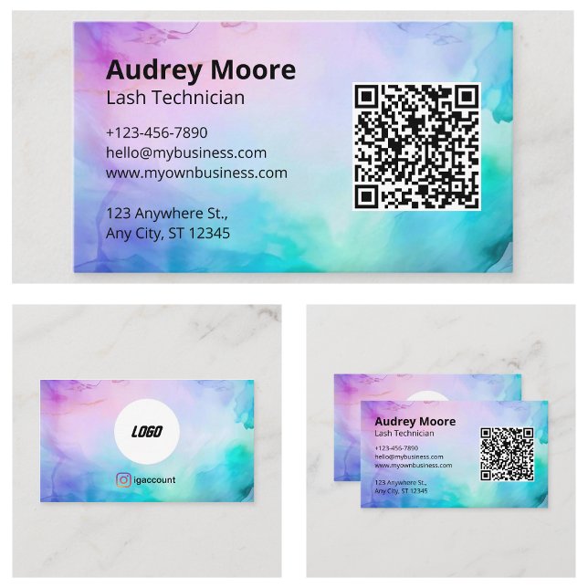 Eyelash Branding Ideas Minimalist Elegant Visitkort (Eyelash Branding Ideas Minimalist Elegant Business Card
)